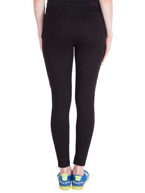 black printed track pant - 14619252 - Standard Image - 3