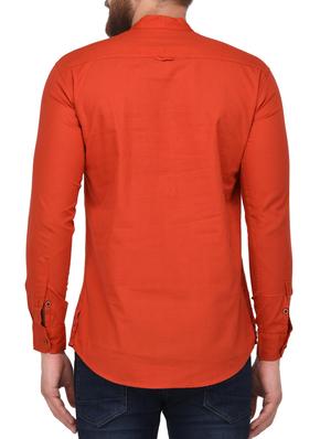 red cotton short kurta - 14621039 - Standard Image - 3