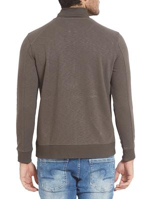 brown cotton casual jacket - 14626068 - Standard Image - 3