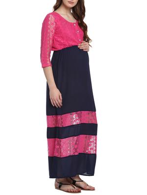 Multicolored maternity wear dress - 14633625 - Standard Image - 3