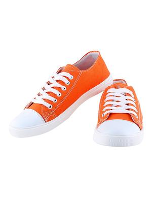 orange canvas lace up sneaker - 14633704 - Standard Image - 3