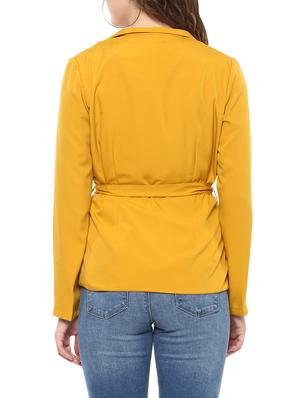 yellow solid jacket - 14635127 - Standard Image - 3