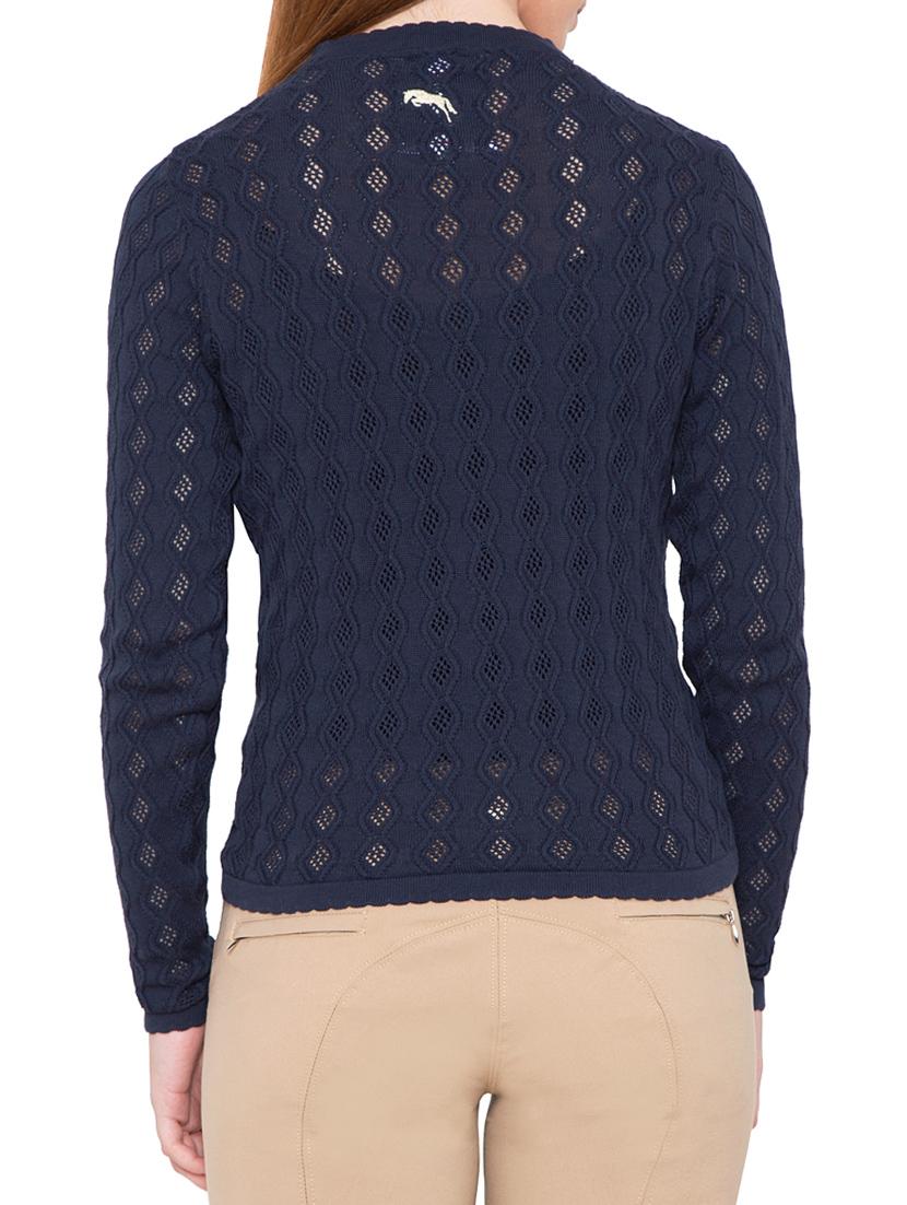 navy blue cotton pullover - 14637934 - Zoom Image - 3
