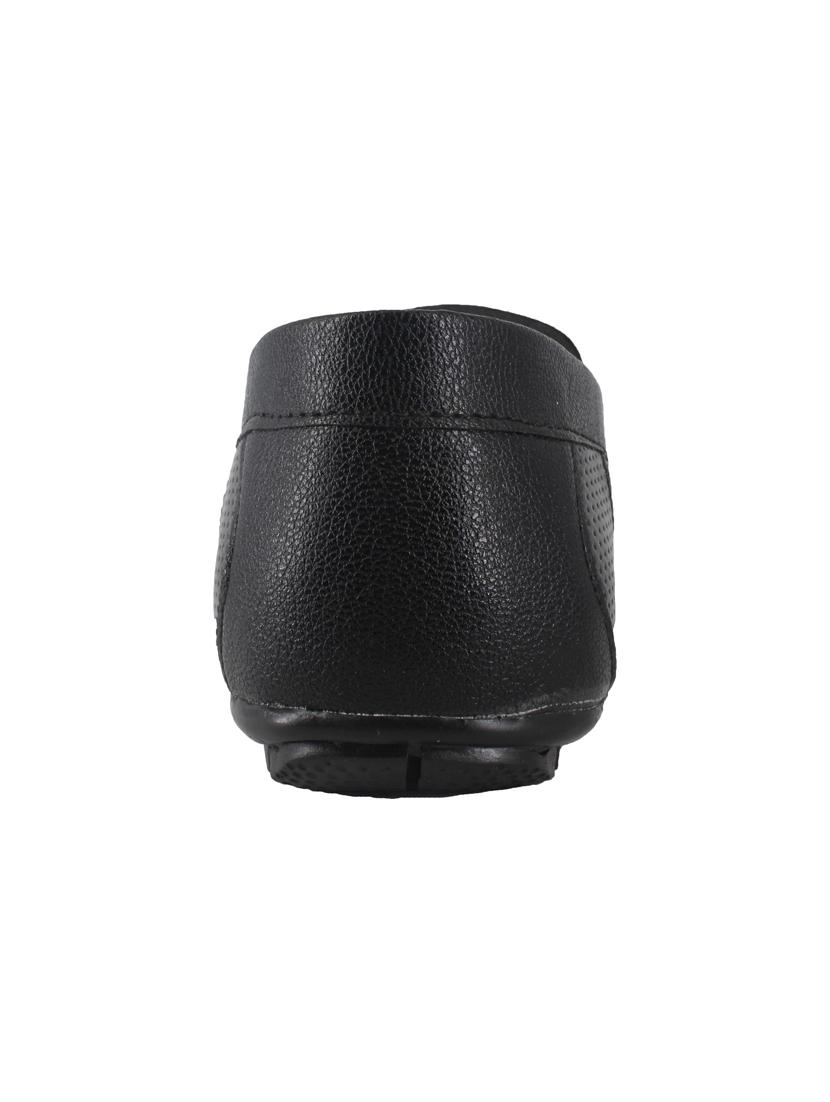 black leatherette slip on loafer - 14640539 - Zoom Image - 3