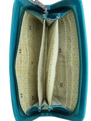 blue leatherette regular clutch - 14640702 - Standard Image - 3