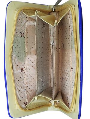 blue leatherette regular clutch - 14640703 - Standard Image - 3