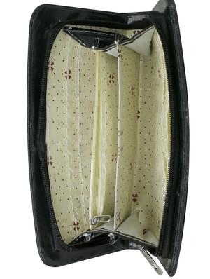 black leatherette regular clutch - 14640705 - Standard Image - 3