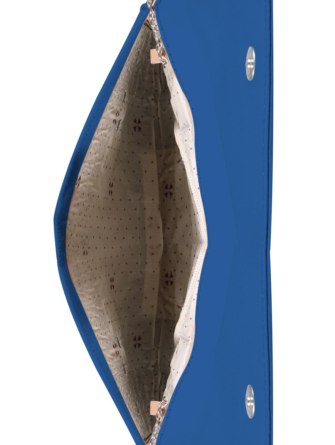 blue leatherette regular clutch - 14640727 - Zoom Image - 3