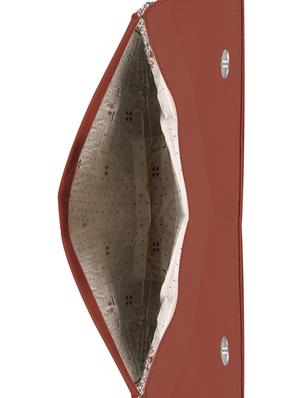 brown leatherette regular clutch - 14640728 - Standard Image - 3