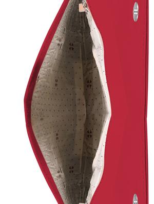 maroon leatherette regular clutch - 14640729 - Standard Image - 3
