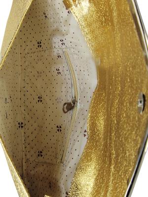 gold leatherette clutch - 14640740 - Standard Image - 3