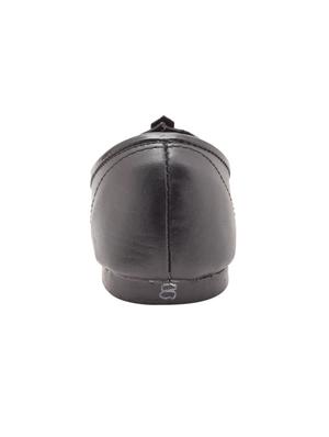 black leatherette slip on mojari - 14641254 - Standard Image - 3