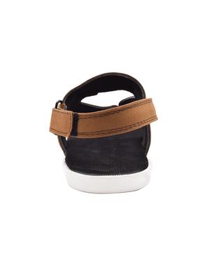 brown Suede back strap sandal - 14641261 - Standard Image - 3