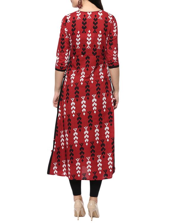 tie up kalidar kurta - 14641385 - Zoom Image - 3