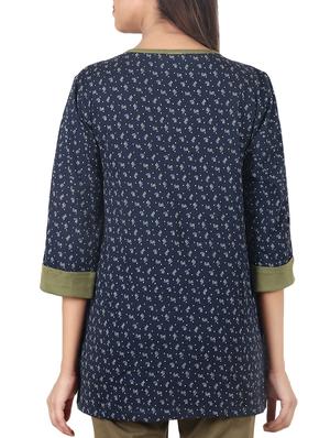 navy blue cotton top - 14651473 - Standard Image - 3