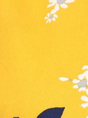 mandarin neck floral a-line dress - 14651529 - Standard Image - 6
