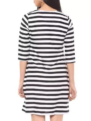 striped shift plus dress - 14651534 - Standard Image - 3