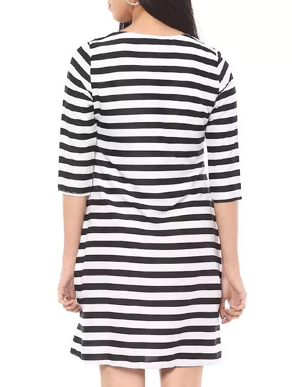 striped shift plus dress - 14651534 - Zoom Image - 3