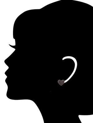 brown metal studs earrings - 14652696 - Standard Image - 3