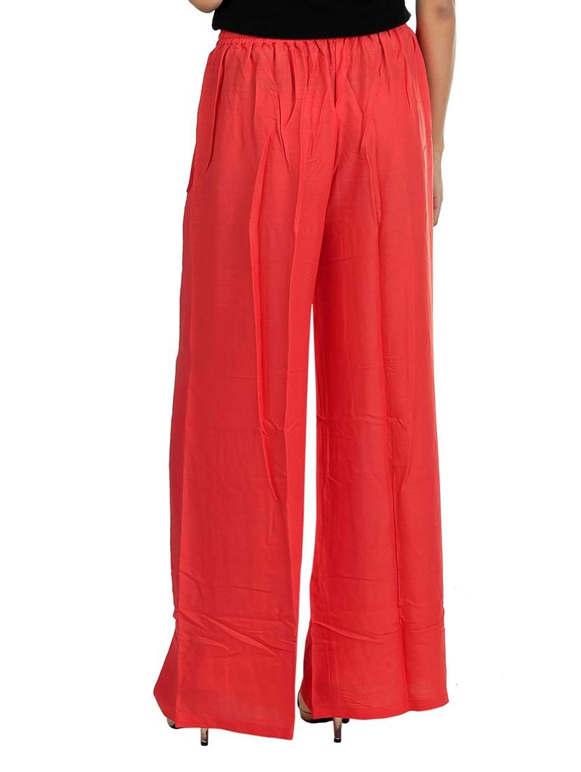 orange solid palazzo - 14652854 - Zoom Image - 3