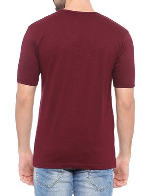maroon cotton t-shirt - 14656144 - Standard Image - 3