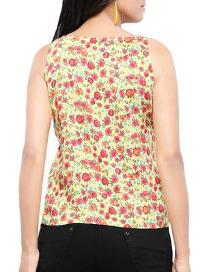 beige rayon tank top - 14659443 - Standard Image - 3