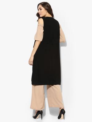 black sleeveless shrug - 14663935 - Standard Image - 3