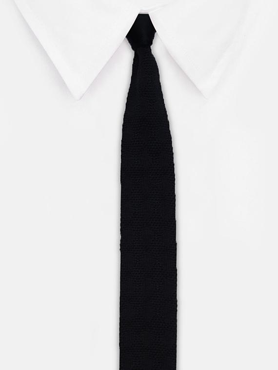 black polyester tie - 14665250 - Zoom Image - 3