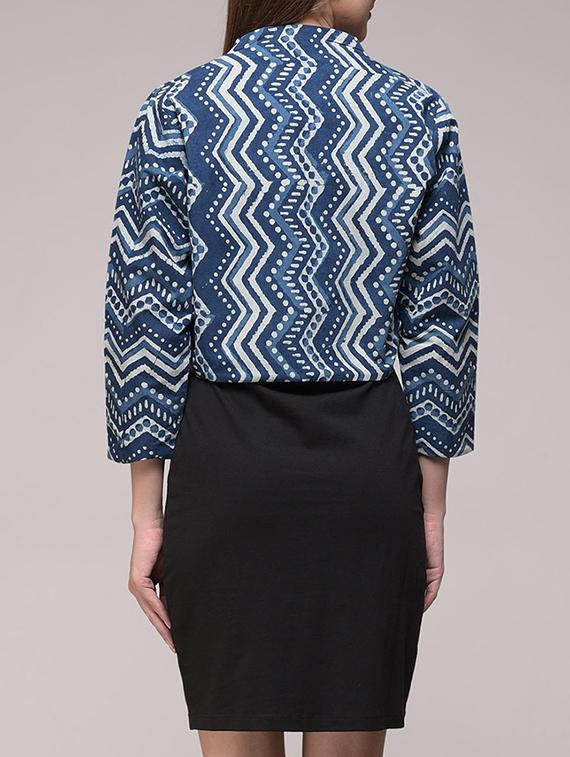 blue printed shrug - 14665354 - Zoom Image - 3