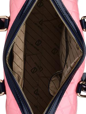 pink leatherette duffel handbag - 14665651 - Standard Image - 3