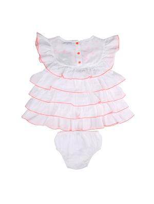 white cotton frock - 14666084 - Standard Image - 3