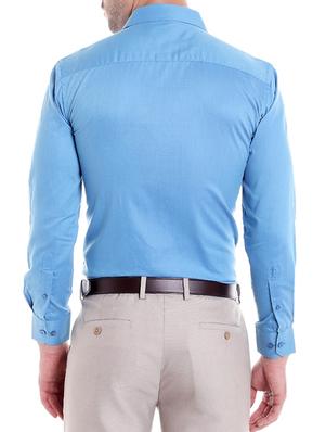 blue cotton formal shirt - 14666430 - Standard Image - 3