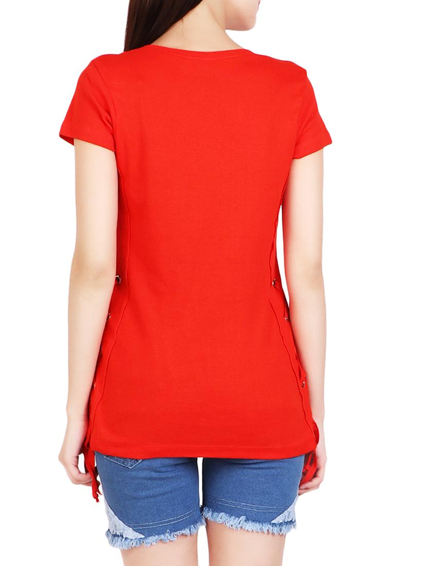 red cotton top - 14669518 - Zoom Image - 3