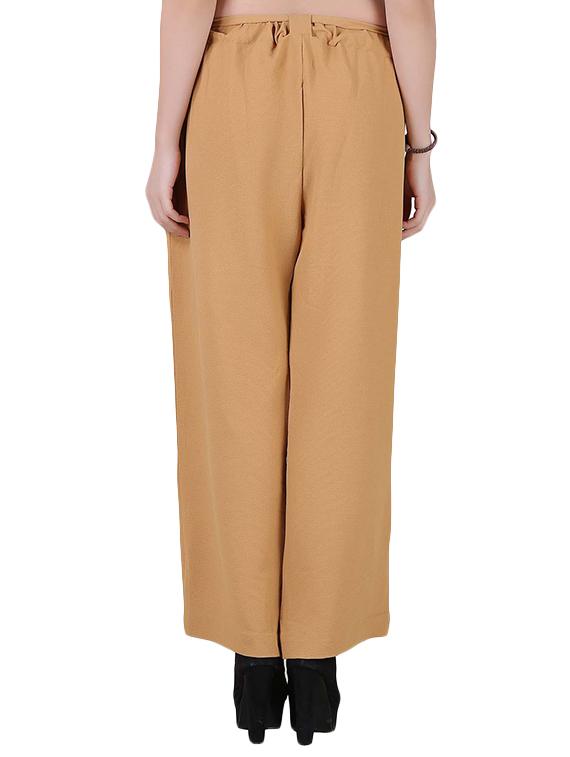 aida beige georgette palazzo - 14669859 - Zoom Image - 3