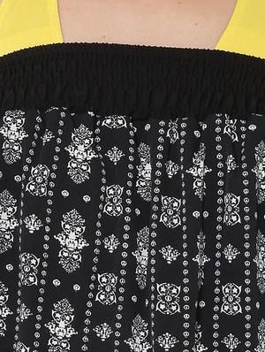 black printed coverup - 14672135 - Standard Image - 3