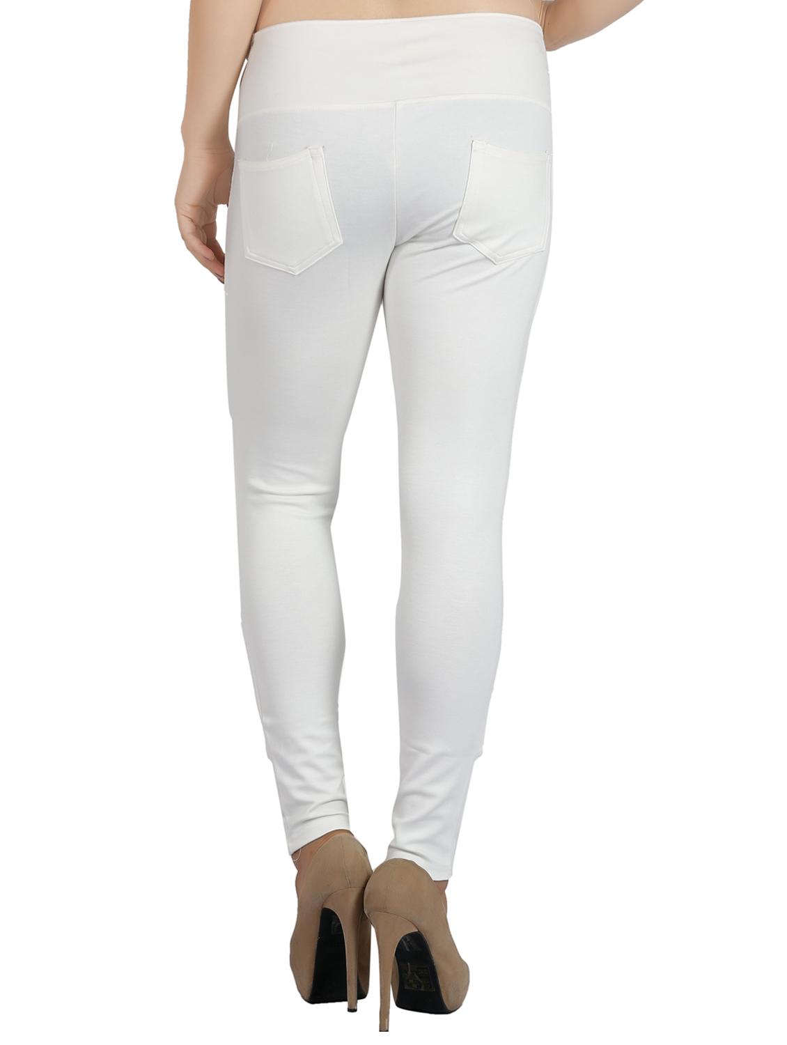 white cotton jeggings - 14673367 - Zoom Image - 3