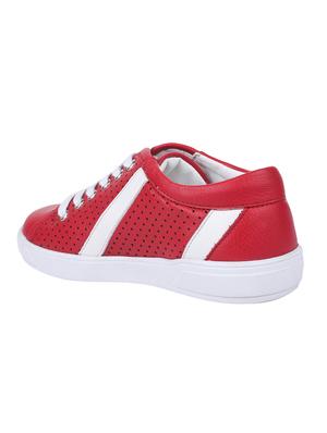 red leatherette sneaker - 14676401 - Standard Image - 3