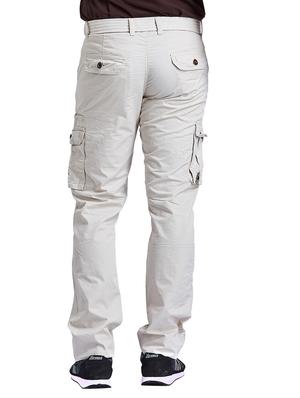 beige cotton cargos casual trousers - 14677506 - Standard Image - 3