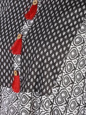 flared kurta with tassels - 14679327 - Standard Image - 6