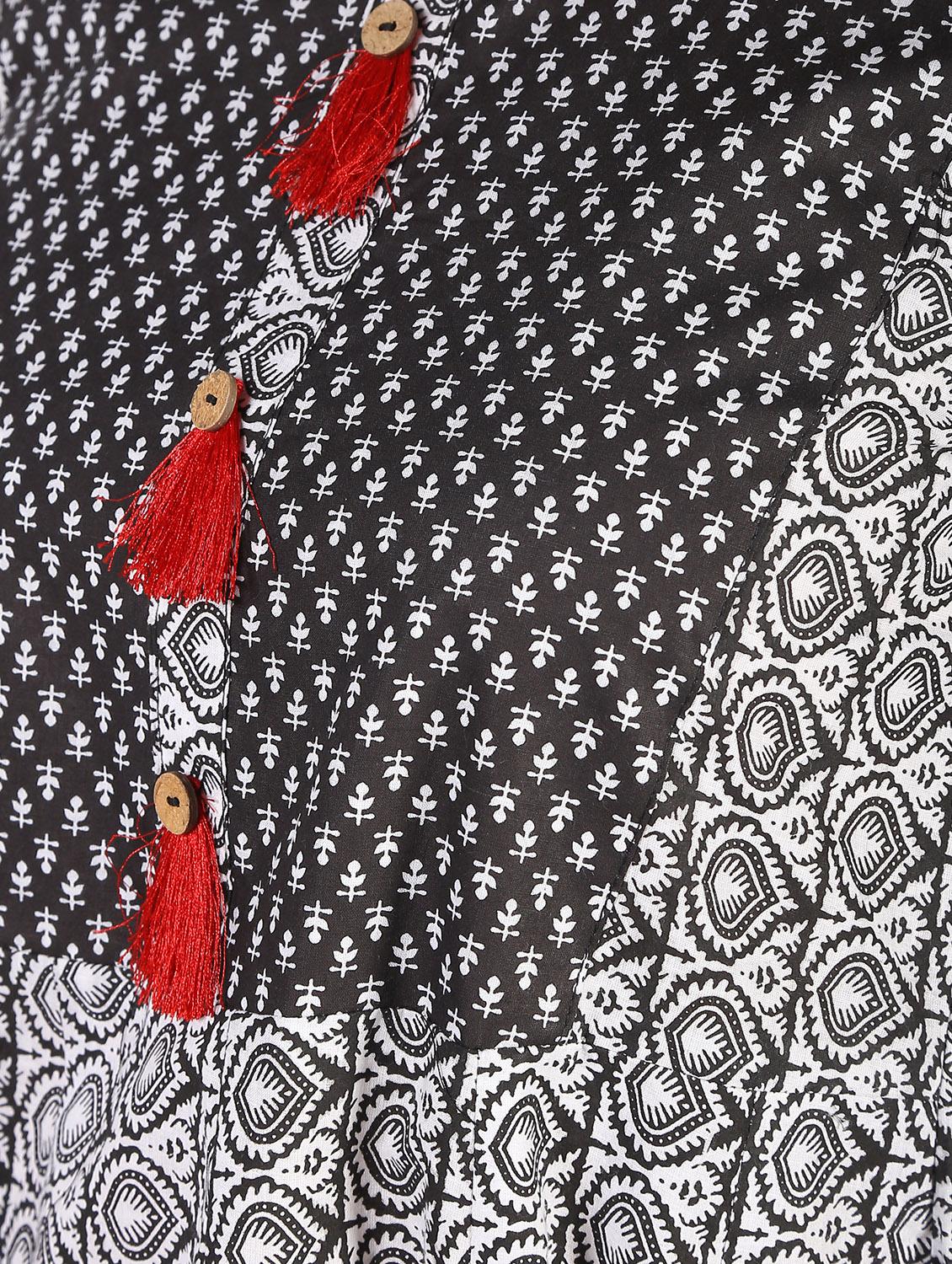 flared kurta with tassels - 14679327 - Zoom Image - 6