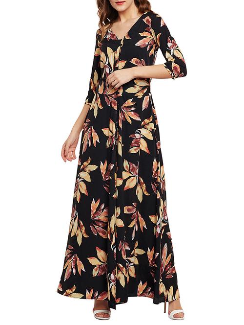 multi colored maxi dress - 14681660 - Standard Image - 1