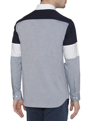 blue cotton casual shirt - 14683079 - Standard Image - 3