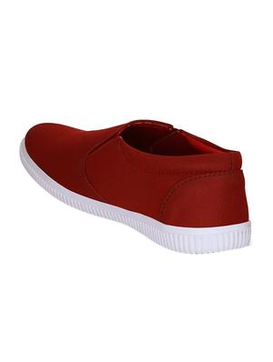 red Canvas casual slipon - 14683719 - Standard Image - 3