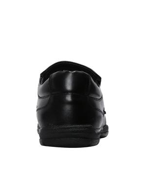red chief black leather formal slip ons - 14698269 - Standard Image - 3