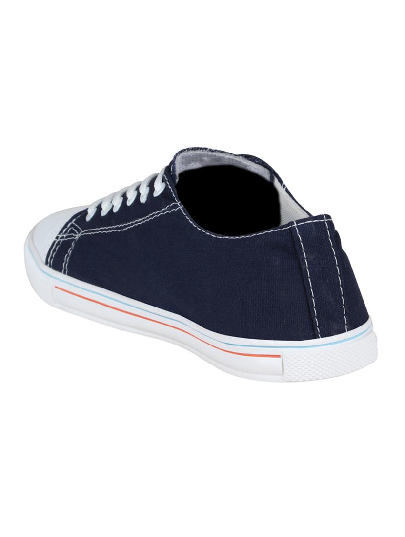 navy canvas lace up sneaker - 14709939 - Zoom Image - 3