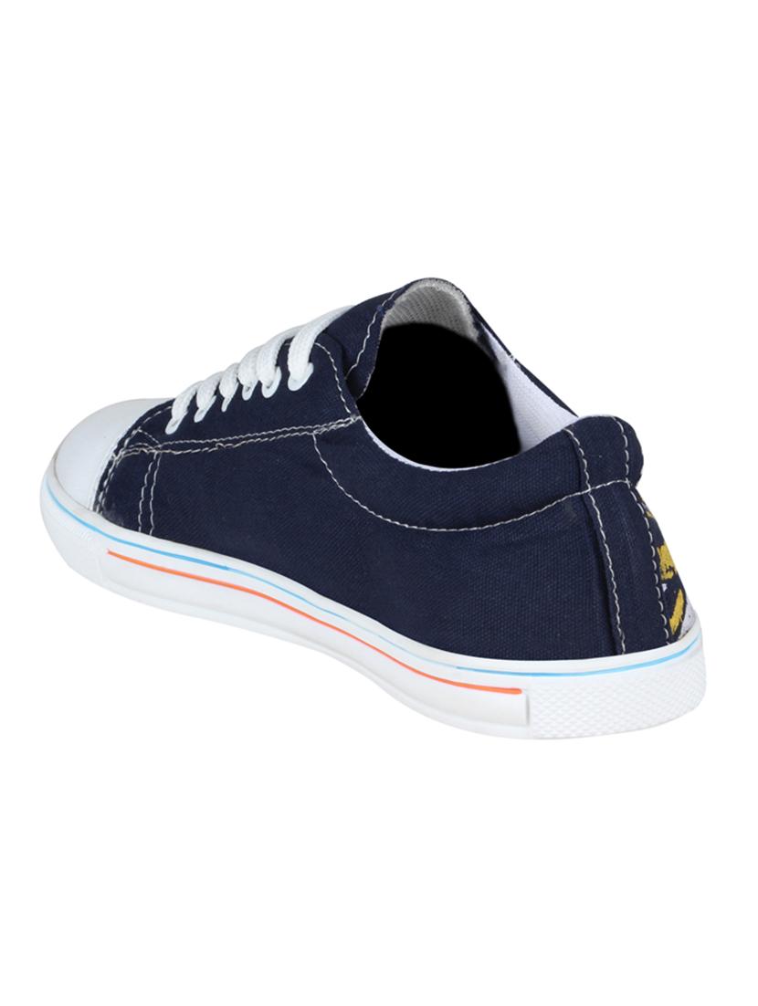 navy canvas lace up sneaker - 14709940 - Zoom Image - 3