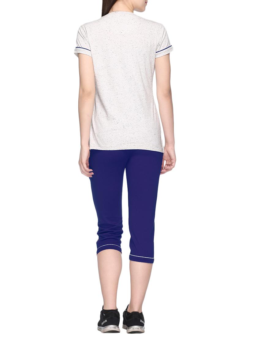 round neck tee with capri set - 14715562 - Zoom Image - 3