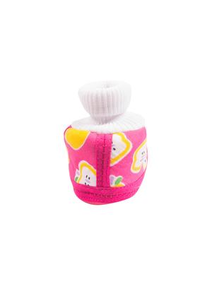 pink fabric bootie - 14716423 - Standard Image - 3