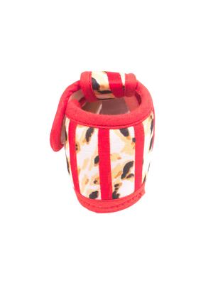 red fabric bootie - 14716437 - Standard Image - 3