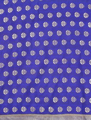 blue art silk half & half saree with blouse - 14717107 - Standard Image - 3